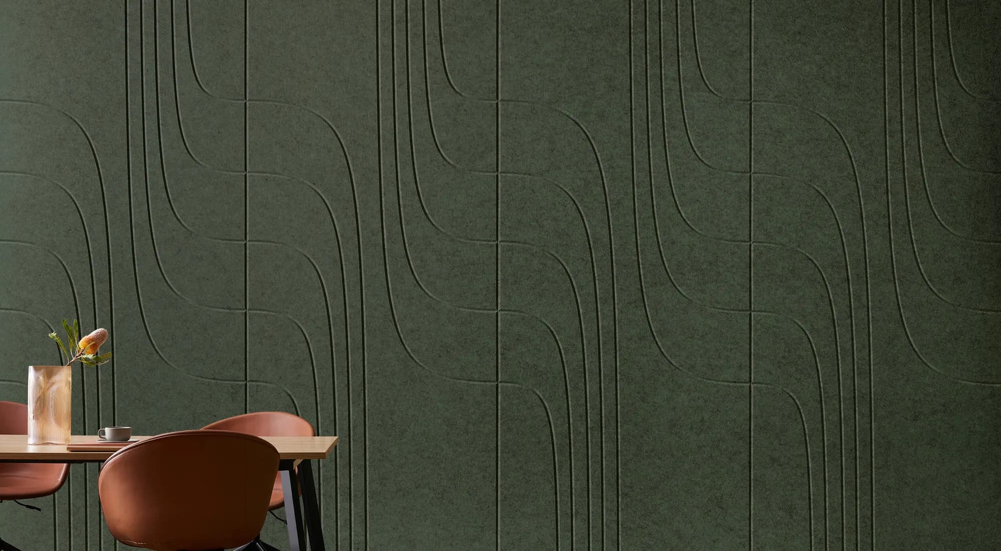 EchoPanel Ohm PET felt acoustic panel close-up showing fibre texture